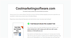 Desktop Screenshot of coolmarketingsoftware.com